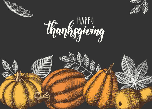 Autumn seamless pattern with  Hand drawn leaves and pumpkins. Leaves of maple, birch, chestnut, acorn, ash tree, oak. Sketch.  For wallpaper, web page background