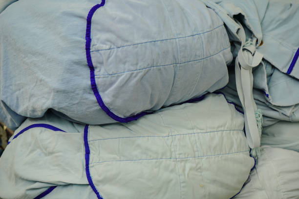 istock Used patient  cloth in the hospital. 1161379257