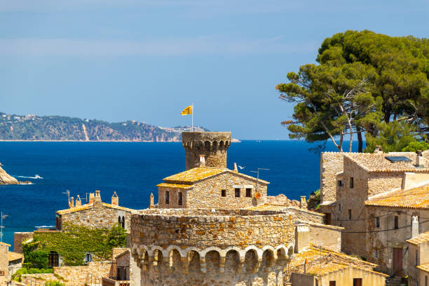 istock View over town to the sea 1161382284
