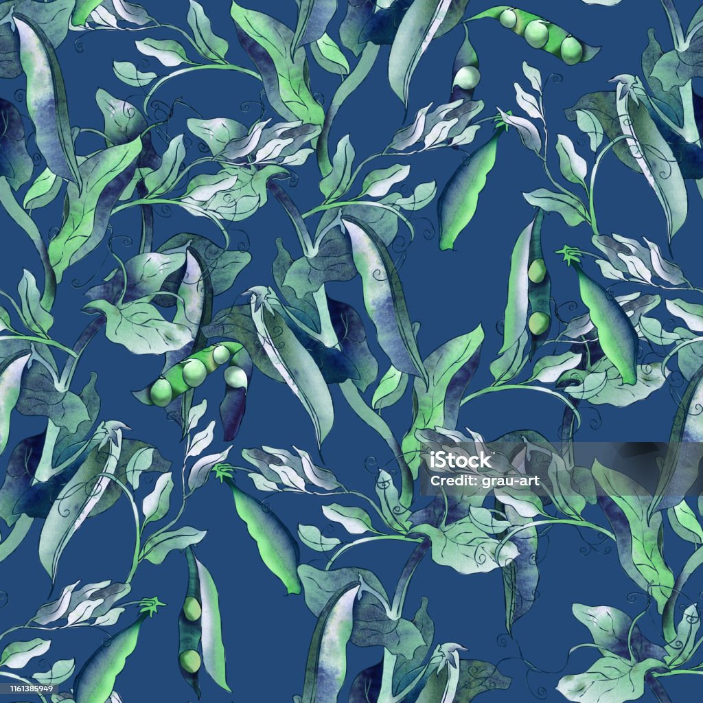 Pean Pattern Peas Seamless Pattern Stock Illustration - Download Image Now ...