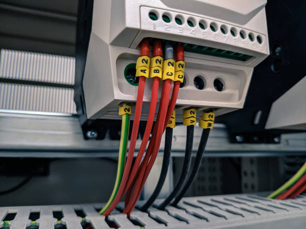istock connection of wiring to measuring equipment in electrical panel 1161386657