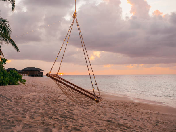 istock Paradisiac beach at Maldives 1161389048