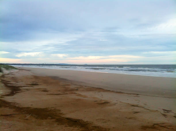 istock Sunset on the beach of Pinamar 1161389418