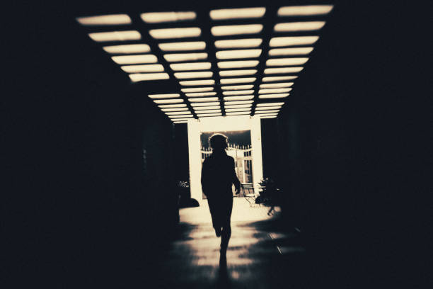 the underpass Tunnel, The End, City, darkness, underpass, pedestrian underpass, Berlin woman alone dark shadow stock pictures, royalty-free photos & images