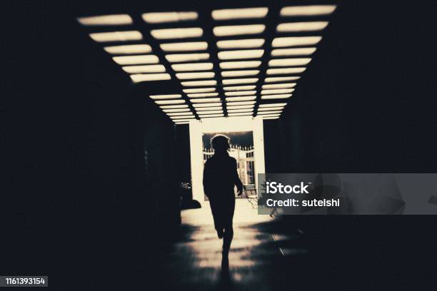 The Underpass Stock Photo - Download Image Now - Spooky, Photography, One Woman Only