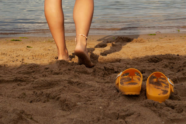 istock Walk into the sea in summer 1161396552