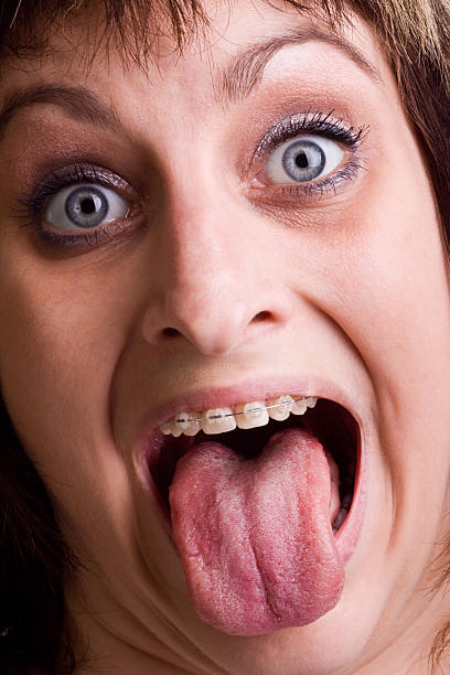 istock Lady with tongue out 116139697