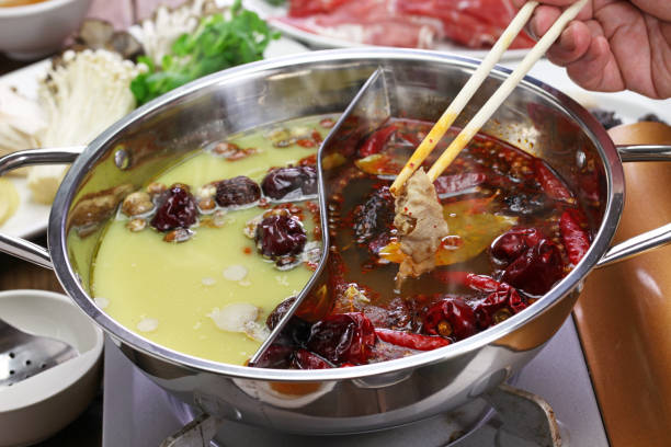 istock chongqing yin yang hot pot, chinese cuisine 1161401801