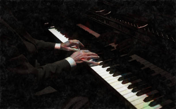 istock Piano man - digital photo manipulation 1161402096