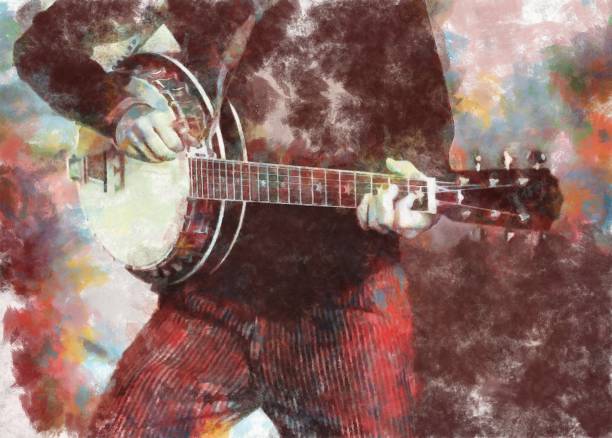 istock Banjo player - digital photo manipulation 1161402391