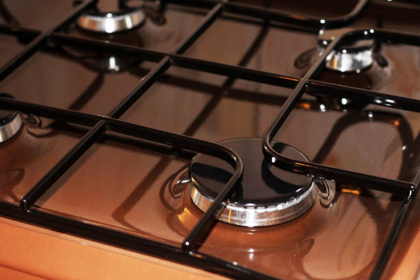 istock Brown gas stove so close 1161402674