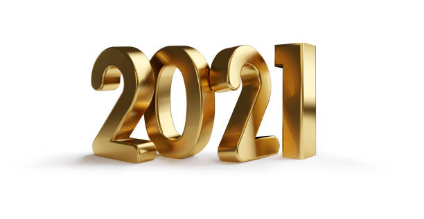 istock 2021 golden bold letters 3d-illustration isolated 1161404976