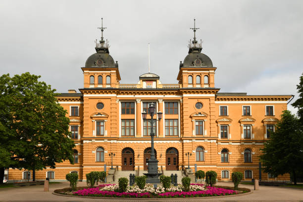 istock Oulu City Hall (1885) in summer. Finland. Cloudy day 1161427788