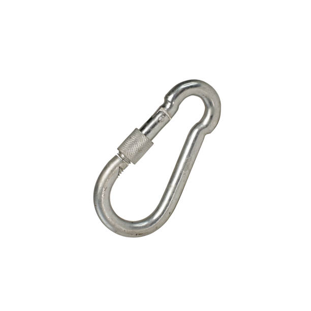 istock a big carabiner on a white background 1161430723