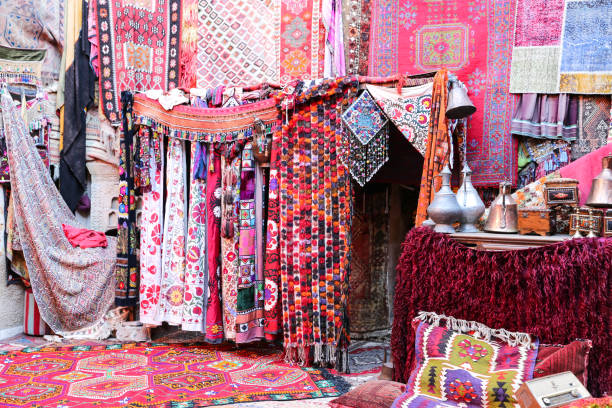 istock Turkish Traditional Carpets in Goreme, Nevsehir, Turkey 1161431091