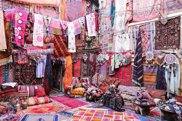 istock Turkish Traditional Carpets in Goreme, Nevsehir, Turkey 1161431092