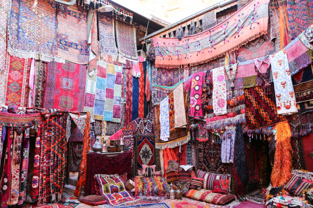 istock Turkish Traditional Carpets in Goreme, Nevsehir, Turkey 1161431098