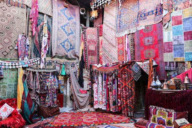 istock Turkish Traditional Carpets in Goreme, Nevsehir, Turkey 1161431113