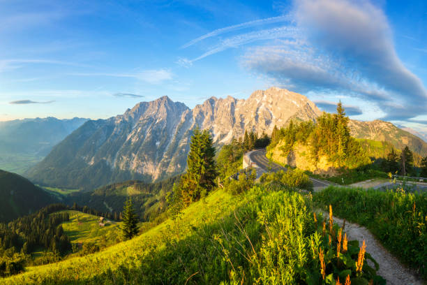 Bavaria, Berchtesgaden, Berchtesgadener Land, Germany, Mount Hoher Göll