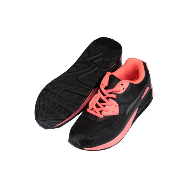 istock black and pink children's shoes on a white background 1161442104