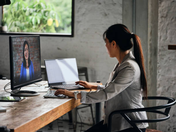 Professionals Working in a Co-working Space in Taipei Taiwan