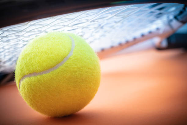 Tennis racket and ball