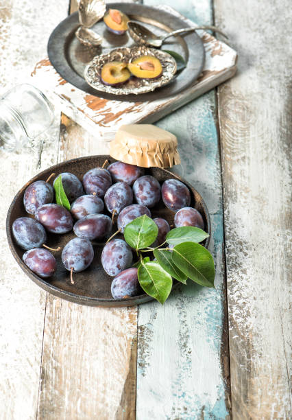 istock Plum fruits Jam marmalade preparing 1161451868