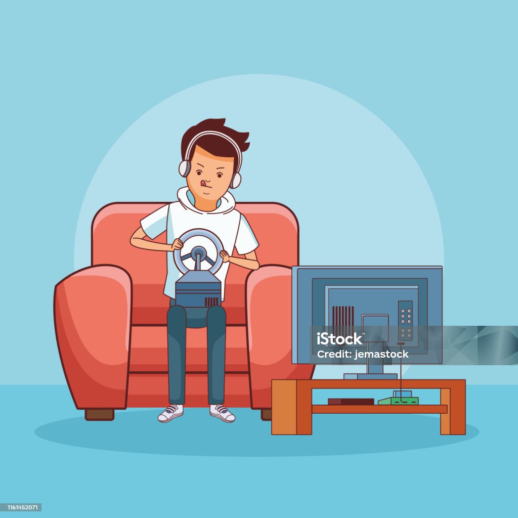 Ilustración de Adolescente Con Dibujos Animados De Videojuegos y más Vectores Libres de Derechos de Adicción - Adicción, Adolescente, Adulto - iStock Ilustración de Adolescente Con Dibujos Animados De Videojuegos y más Vectores Libres de Derechos de Adicción - Adicción, Adolescente, Adulto - iStock