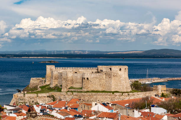 istock Bozcaada Castle by the sea 1161455782