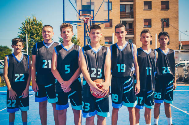 istock Teenagers basketball team 1161459743