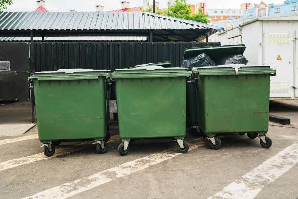 istock Green garbage containers in the city 1161470511