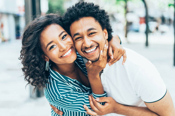 istock Happy Afro American couple 1161475250