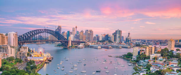 istock Downtown Sydney skyline in Australia 1161476265