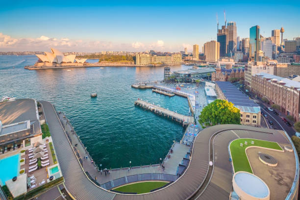 istock Downtown Sydney skyline in Australia 1161476273