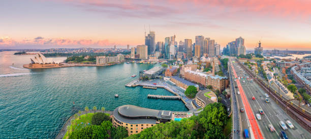 istock Downtown Sydney skyline in Australia 1161476276
