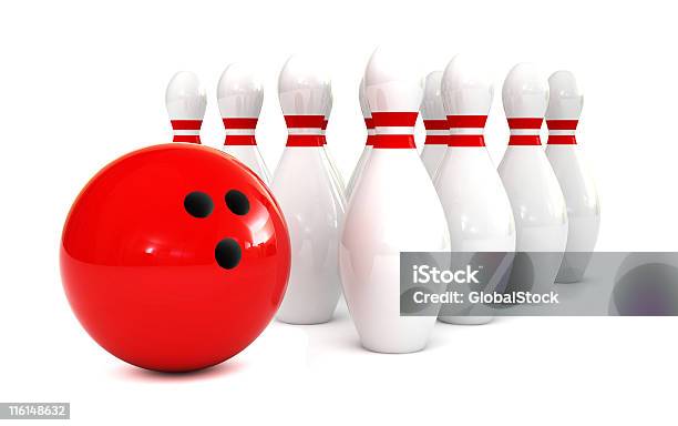 Bowling - Fotografias de stock e mais imagens de Bola de Bowling - Bola de Bowling, Cor Viva, Criação Digital
