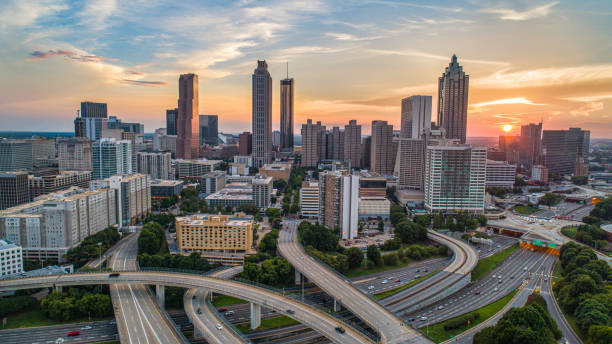 istock Sunset over Downtown Atlanta, Georgia, USA 1161499101