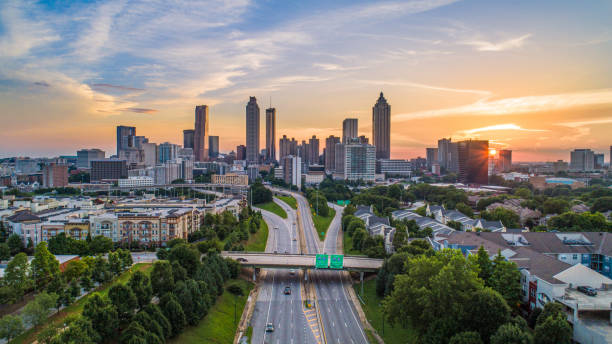 istock Atlanta, Georgia, USA Skyline Sunset 1161499106