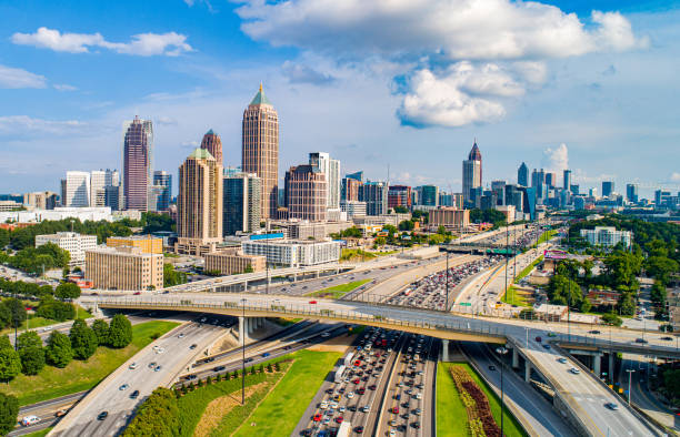 istock Atlanta Georgia Downtown Skyline Aerial 1161499179