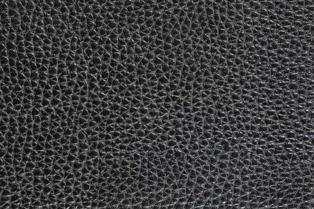 istock Closeup of seamless black leather texture 1161499207