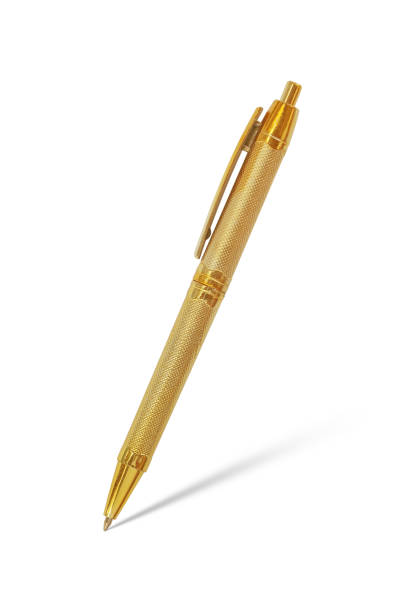 istock golden pen isolated on white background 1161499791