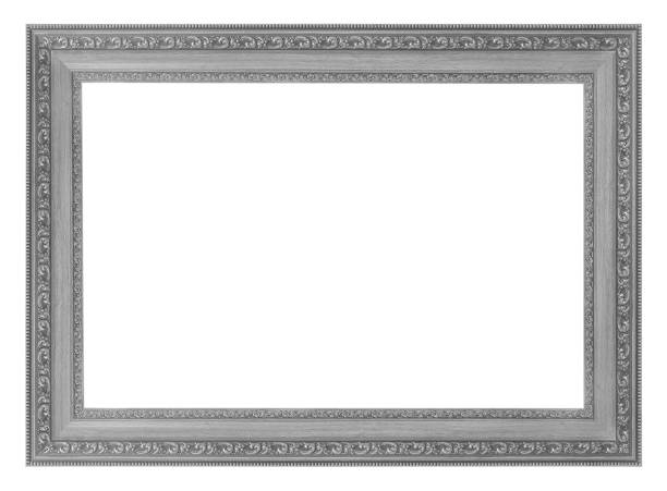 istock Vintage wooden frame isolated on white background 1161500130