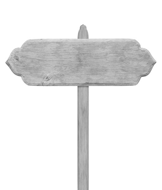 istock Wood sign from a chain isolated on white 1161501885