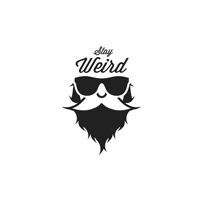 Bearded Hipster Man In Sunglasses Vector Illustration Stock Illustration -  Download Image Now - iStock