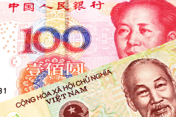 istock A Vietnamese 10000 dong note with Chinese money 1161507259
