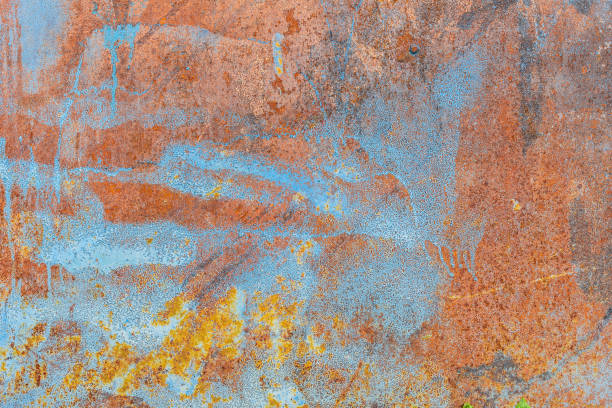 istock Metal texture with scratches and cracks which can be used as a background 1161513242