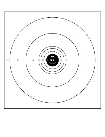 Target Empty Row Blank Arrow Target Blank Gun Target Paper Shooting Target Blank Target ...