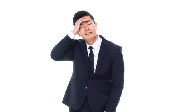 istock Handsome Asian / Chinese  businessman - headache 1161516934