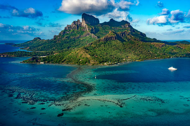 istock Bora Bora French Polynesia Paradise Island aerial view panorama 1161518196