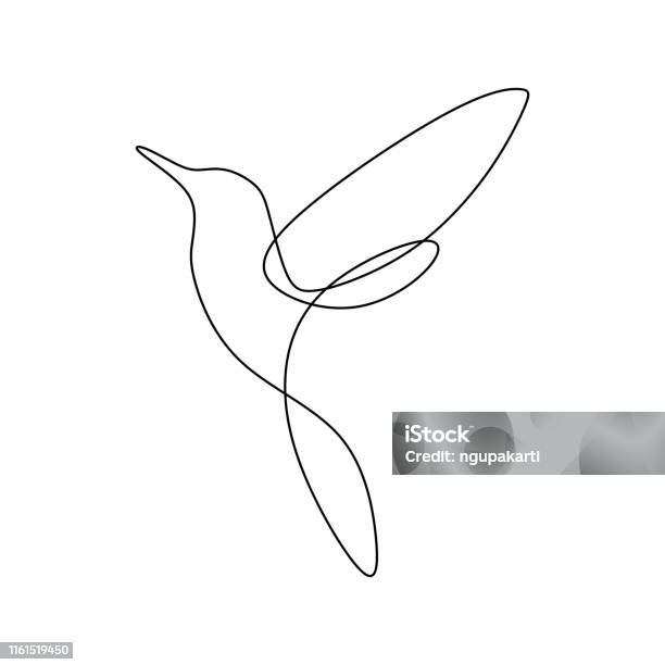 Bird Continuous Line Drawing Vector Illustration Minimalist Design Good For Logo Branding And Abstract Minimalism Poster Stock Illustration - Download Image Now